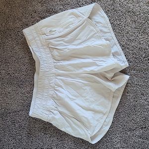 Lululemon White Tracker Shorts Size 8